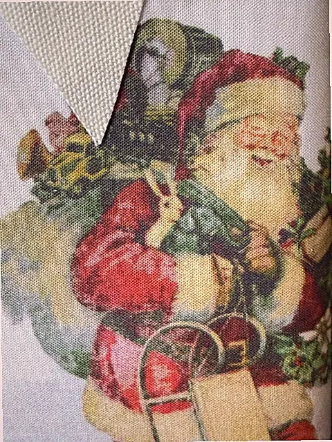 NEW PAIR Pottery Barn PILLOWCASES Standard *NOSTALGIC SANTA Clause Christmas