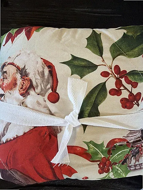 Pottery Barn Norman Rockwell Quilted Standard Sham Christman Santa New Sample